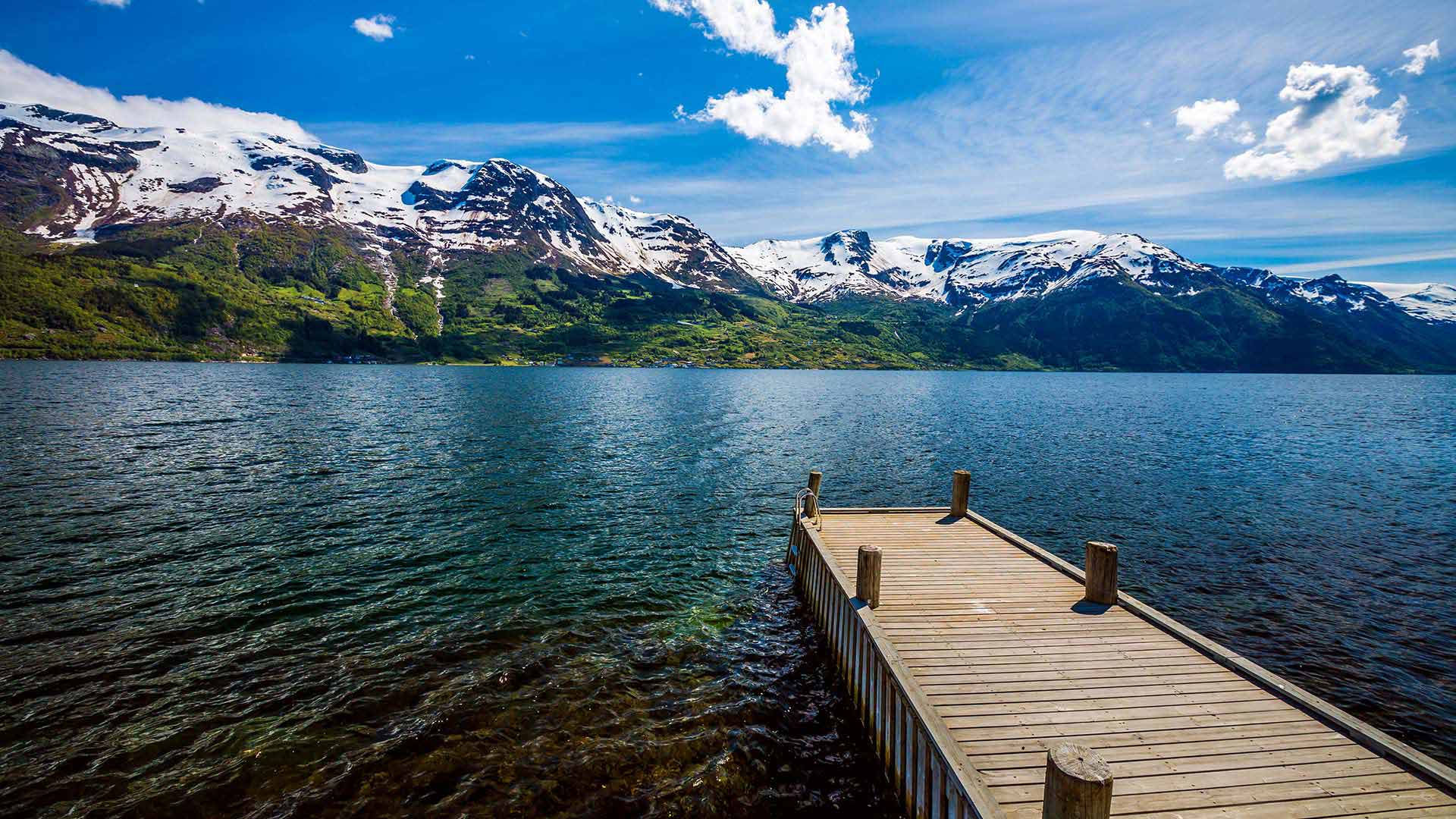 Fjords in Norway in summer