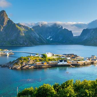 Summertime on the Lofoten Islands in Norway
