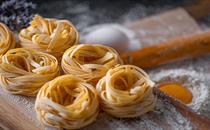 pasta making class stock image