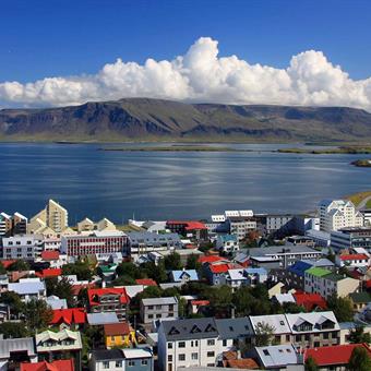 Colourful houses in Reykjavík
