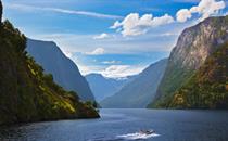 Rib Boat in a Norwegian Fjord