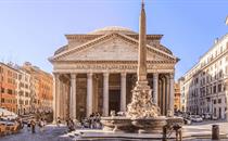 View of the Pantheon in Rome