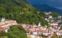 Scenic view over Bergen 