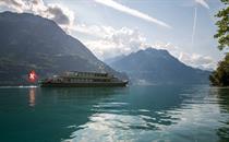 Scenic view over the cruise on Lake Lucerne