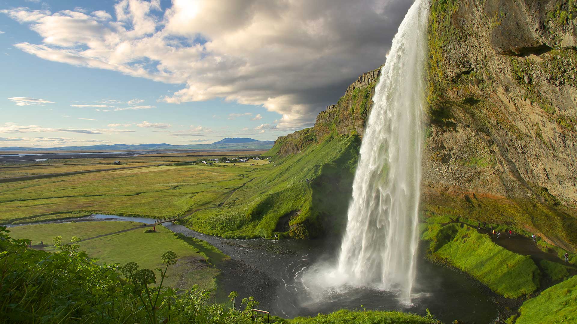 Seljalandsfoss in summer