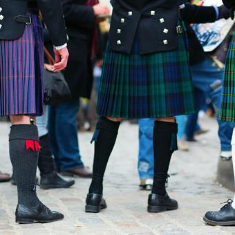 Traditional kilts, Scotland